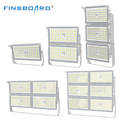 Ayarlanabilir Bracket Alüminyum Alaşımlı Lamba Vücudu ve Stadyum Işığı için Fin-Shaped Isı Çöklendirmesi ile Modüler LED Floodlight