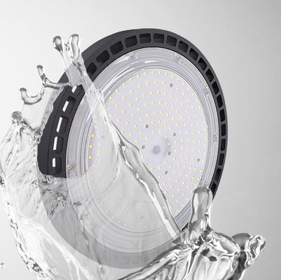 Özel UFO Yüksek Tavan Lambası 100W 150W 200W IP65 Su Geçirmez, Depo ve Fabrika için SMD 3030 LED ile