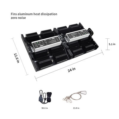 Kapalı Bitkiler İçin PPFD Okumalı ve Tam Spektrumlu 500W LED Yetiştirme Işığı