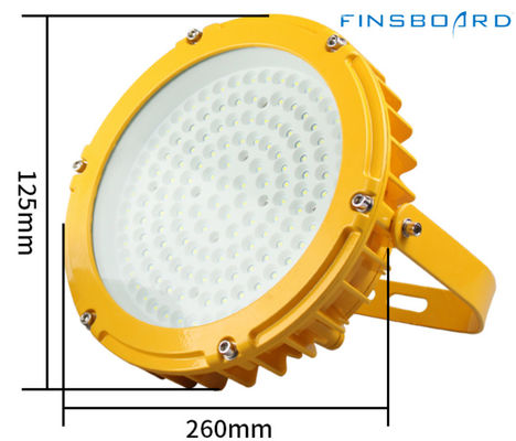 ATEX Patlama Güvenli Maden Lambası IP66 Koruma SMD2835/3030 LED Çipleri ve Alüminyum Patlama Güvenli Cam