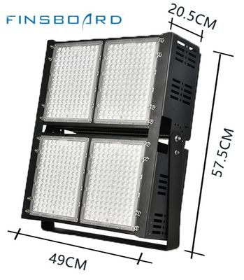 Kısılabilir LED Stadyum Aydınlatması 6500w 45° Lens Açısı