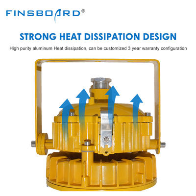 ATEX LED Patlama Karşıtı Fener IP65 Su geçirmez Yüksek Körfez Işıklandırması 50.000 Saat Hayat Süresi ve Enerji Verimliliği