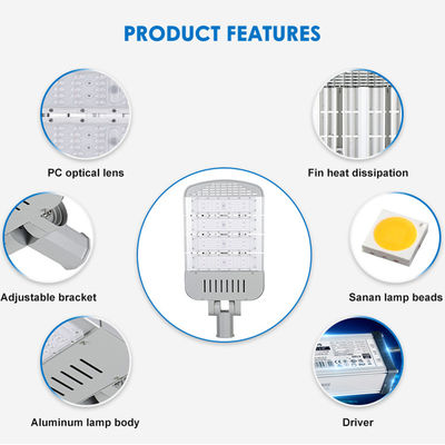 Sağlam ve Dayanıklı UV Korumalı Dış Mekan LED Sokak Lambası IP65 SMD3030
