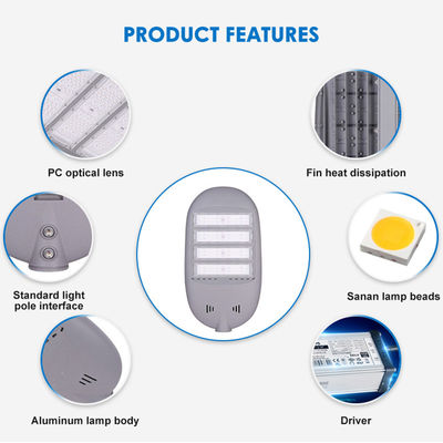 Modern Kentsel Dış LED Sokak Işığı 100W 150W 200W Yüksek Verimlilik Su geçirmez Tasarımı