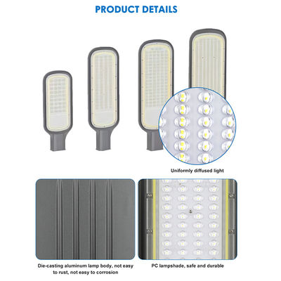Açık otoban otoparkı alanı SMD2835 LED Sokak Işığı Ölçme Alüminyum