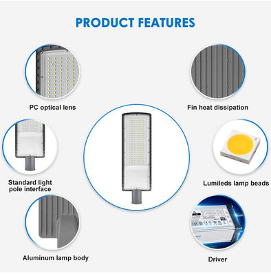 IP66 Su Geçirmez SMD3030 LED Sokak Lambası 50w - 200w Dış Mekan Otoyol Aydınlatması İçin