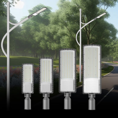 Yüksek Parlaklık AC85-265V 3000K 6500K LED Yol Işığı Otoyollar Şehir Sokakları Otoparklar