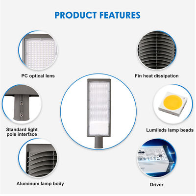 IP66 Su geçirmez Ölçme Alüminyum LED Sokak Işığı Dış Kullanım için SMD2835 LED ile