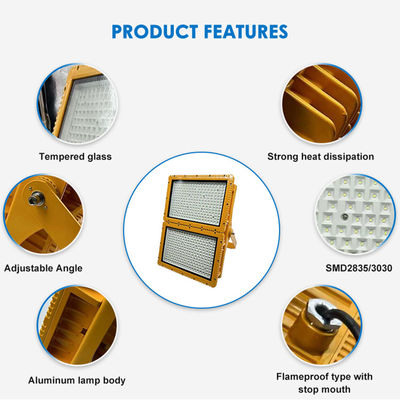 Endüstriyel ATEX LED Projektör, Sınıf I Bölüm 1 Derecesi, IP66 Koruması ve 5000K Soğuk Beyaz Işık