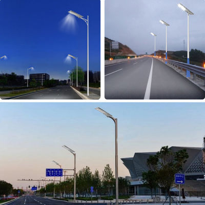 Enerji tasarrufu Dış Su geçirmez IP65 Tek Birinde Akıllı Enerji LED Işıklandırma Entegre Güneş Sokak Işığı 60W 80W 100W