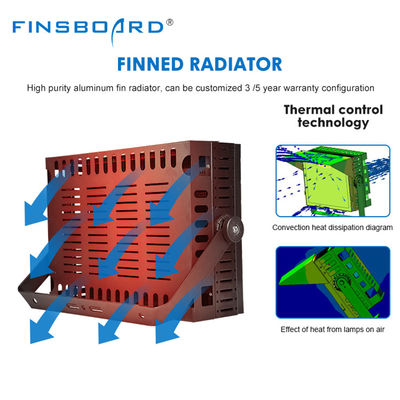 IP65 Su Geçirmez 600W-1200W Alüminyum LED Stadyum Işığı Basketbol Sahaları ve Spor Alanları İçin