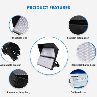 IP66 Su geçirmez LED Fırtına Işığı, Stadyumlar ve Yüksek Mast Uygulamaları için 50000 Saat Yaşam Süresi ve 216° Düzenlenebilir Köşe