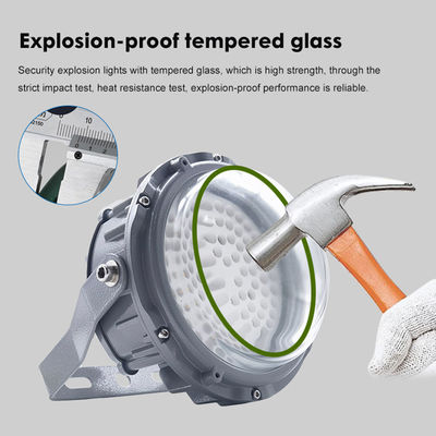 IP65 Su geçirmez Patlama Dayanıklı Doğrusal Işık 50W 100W 150W Alüminyum Tempered Glass ile LED Tehlikeli Yer Aydınlatması
