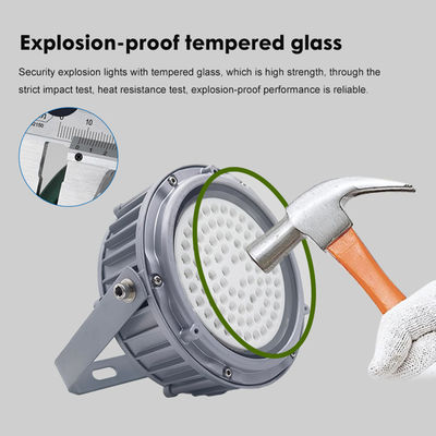 IP65 Su Geçirmez Yüksek Tavan Lambası 50W 100W 150W LED Patlamaya Dayanıklı Işık Alüminyum + Temperli Cam ile