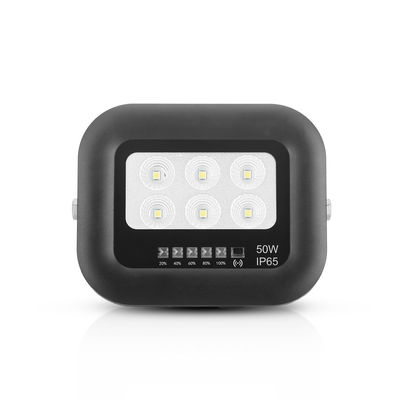 50 Watt LED Güneş Işığı IP65 Tüm Siyah Monocrystalline Silikon Güneş Paneli