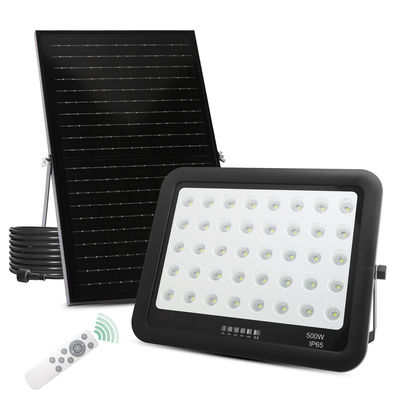 Siyah ABS Güneş Enerjili Lamba Uzaktan Kumandalı 50w 100w 200w 300w 400w 500w Led Projektör