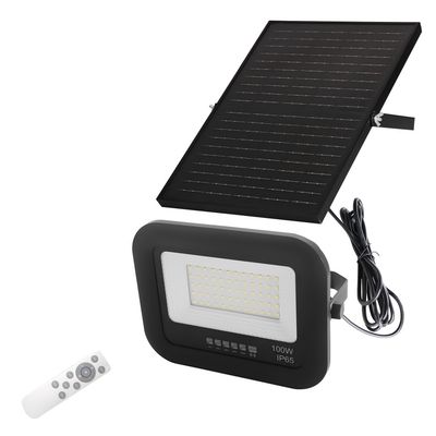 Yüksek Lumen Dış Güneş Bahçesi Işığı Ip65 Kontrol Alüminyum Güneş LED Sel Işığı