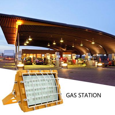 Gaz İstasyonu Liman Terminali Alüminyum Temperli Cam Ip65 Led Patlamaya Dayanıklı Işık