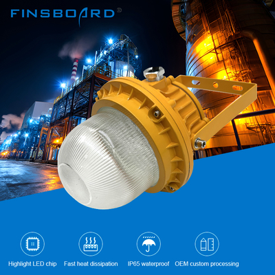Alüminyum Temperli Cam Atex Patlamaya Dayanıklı Lamba Patlamaya Dayanıklı Işıklar Ip65 50w 100w 150w Patlamaya Dayanıklı Yüksek Tavan Işığı