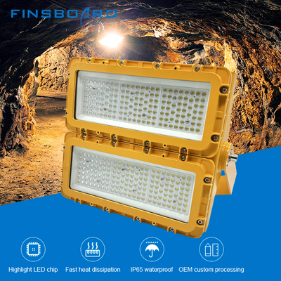 Fabrika Atölyesi Alüminyum Tempered Glass LED Patlama Kanıtlı Işıklandırma 150W 300W 600W