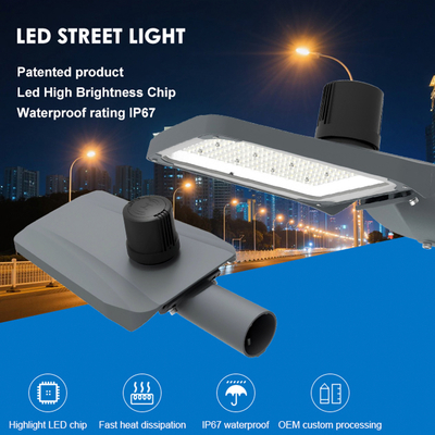 Ip67 Die-Cast Alüminyum 50w 100w 150w 200w Işık Kontrolü Entegre LED Sokak Işığı