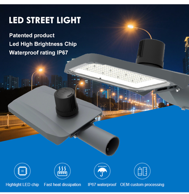 Dış Yol Yeni Ayrılabilir Sürücü LED Sokak Işığı Alüminyum 50w 100w 150w 200w