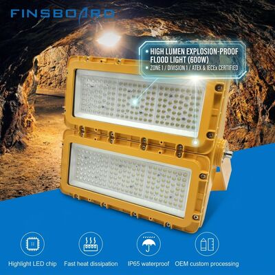 300W Patlamaya Dayanıklı LED Taşkın Işık 36000lm IP67 Bakırsız Alüminyum Tuz Püskürtmeye Dayanıklı