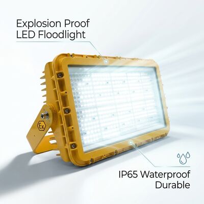 600W Patlama Kanıtlı LED Sel Işığı IECEx Kompakt Yüksek Nitelikli Denizci Offshore 72000lm IP67 Bakır Özgür Alüminyum Alaşımı