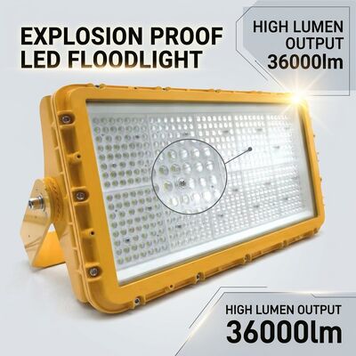600W Patlama Kanıtlı LED Sel Işığı IECEx Acil Batarya Yedekleme 72000lm IP67 Bakır Özgür Alüminyum Deniz Işığı