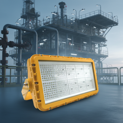 300W LED Patlama Güvenli Fırtına Işığı, 90° ışın açısı ve Tehlikeli Alanlar için ATEX IIB T6 Sertifikası