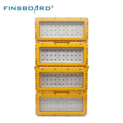 600W LED Patlama Güvenli Sel Işığı 15° Ultra-Kısım Helideck Helikopter CAP 437 IECEx IP66 Die-Cast Alüminyum ADC12