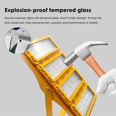 300W LED Patlama Güvenli Sel Işığı 60° Flange Mount Gemi Eteği Tarafsız Beyaz ATEX IIB T6 IP65 RFEPL8280 Işıklandırma