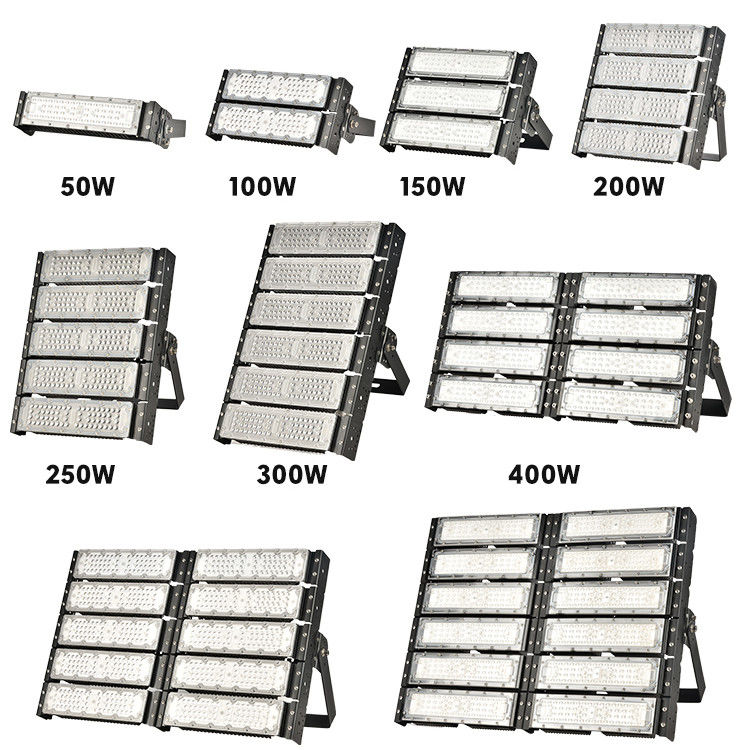 IP66 Su geçirmez 50W'den 600W'ya kadar Hafifletilebilir LED Sel Işığı Dış Modüler Sel Işığı