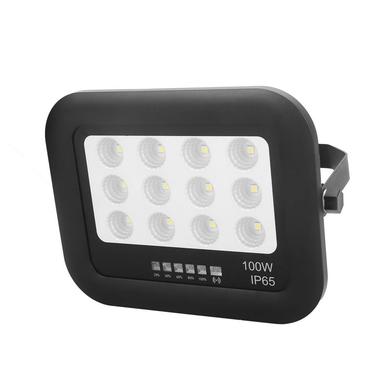 Dış Bahçe Ip65 ABS Tempered Glass Solar Lamp Floodlight 100w Led Solar Flood Light