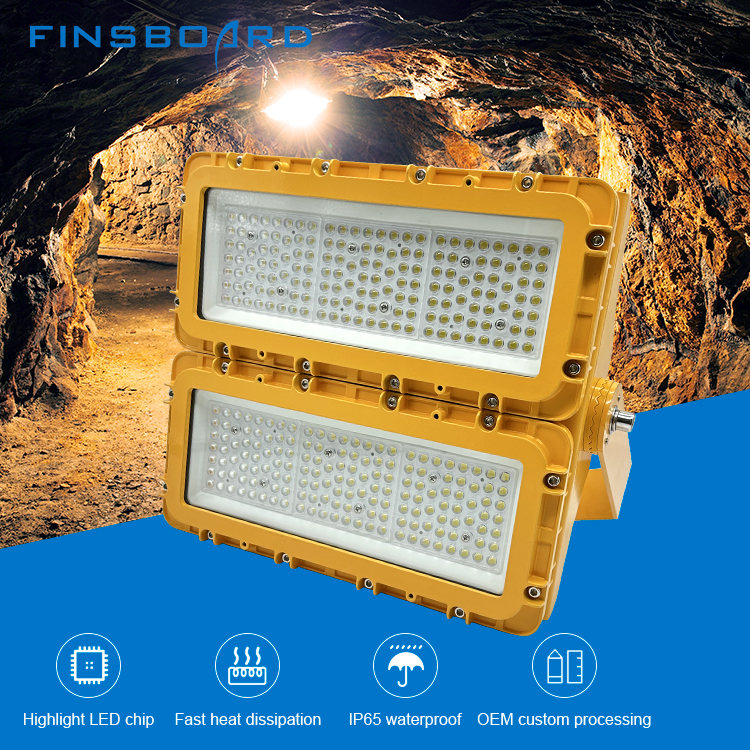 Fabrika Atölyesi Alüminyum Tempered Glass LED Patlama Kanıtlı Işıklandırma 150W 300W 600W