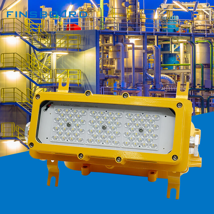 Ip65 Su geçirmez Metro Tünel Kablo Geçit Kuşağı Koridor Işıklandırması Alüminyum 50w Led Patlama Kanıtlı Işık