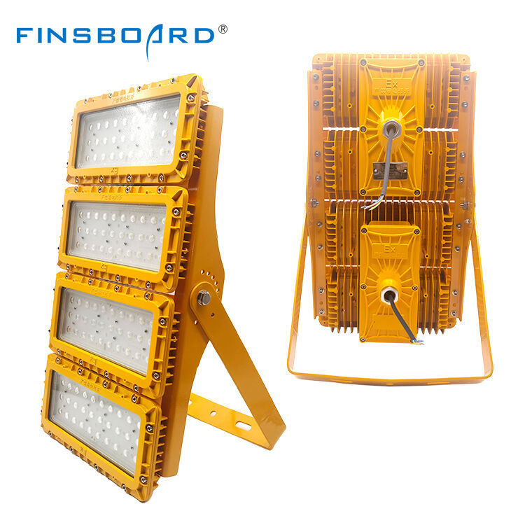 600W LED Patlama Kanıtlı Fırtına Işığı DC Güneş Düşük Voltajlı Şebeke Dışı Uzaktan Kuyu Başlığı Boru hattı IP66 Ölçme Alüminyum ADC12