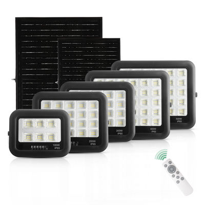 Ip65 ABS Tempered Glass Solar Lamp Floodlight 100w 200w 300w 400w 500w Led Solar Flood Light